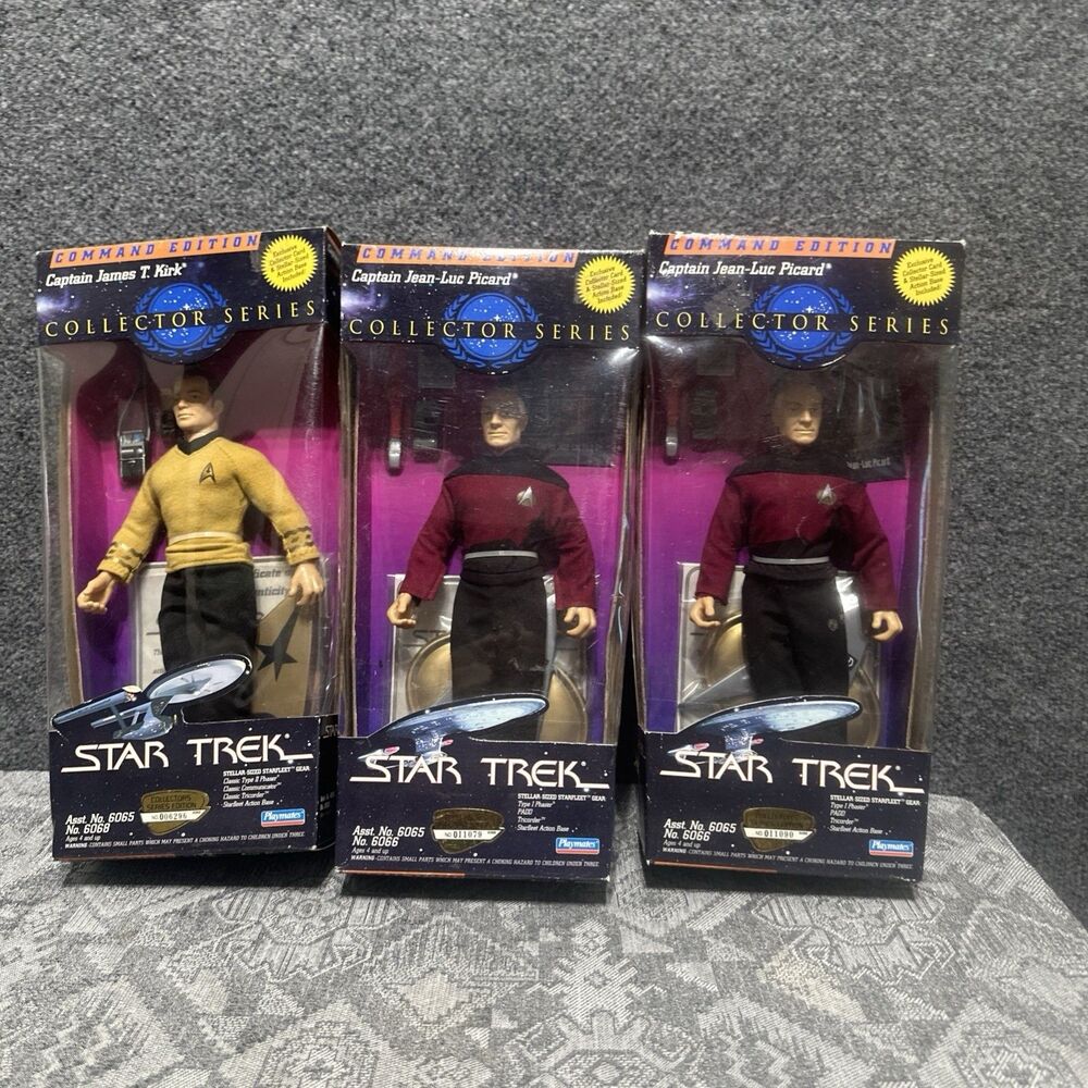 Star Trek Collector Series Lot Captain James T Kirk Jean Luc Picard